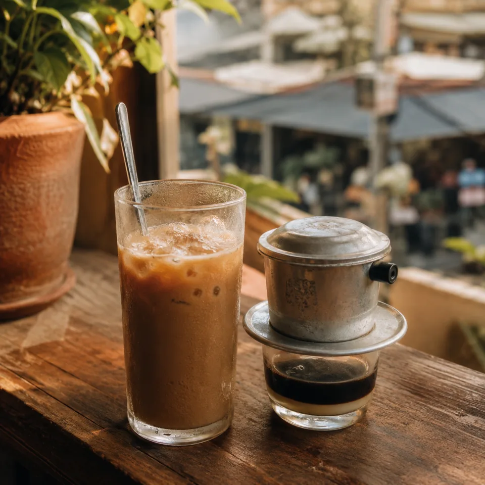 Tô bún nóng, nước dùng trong — lúc mới bưng ra
